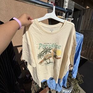 Hurley Beige Paradise Graphic Tee